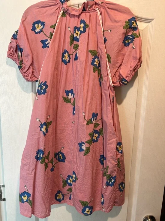 entro Pink Floral Ruffle Blouse - Picture 3 of 3